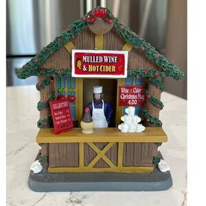 Lemax Mulled Wine & Hot Cider Stand Market Stall 04741 Christmas Village